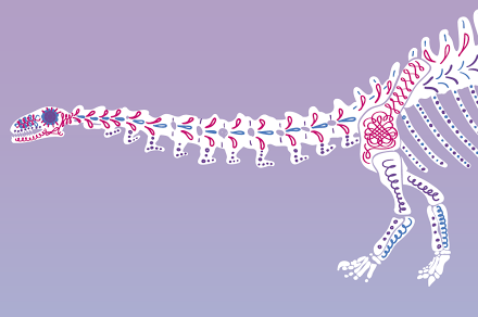 Los dinosaurios del Día de los Muertos de Victoria Haf