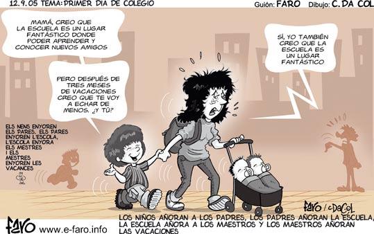 Humor gráfico: chistes sobre la vuelta al cole