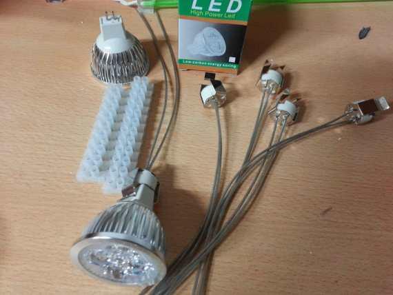 Construye tu propia decorativa lámpara LED multifoco casera