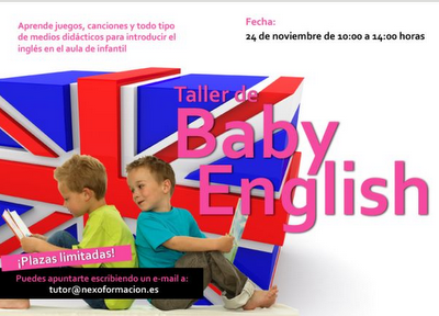Taller Baby English, sábado 24 de noviembre