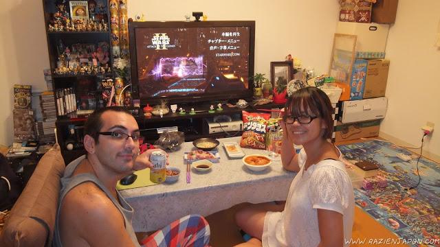 Azotados por el poderoso tifón num 18 （台風１８号）