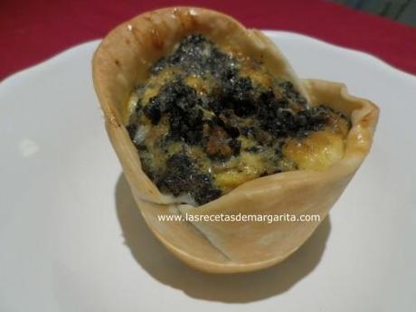 Revuelto de morcilla y pera – Paso a paso