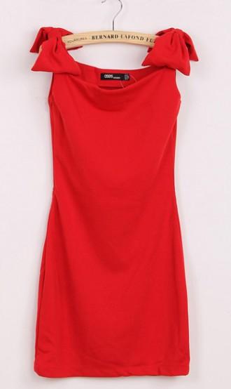 Bow word sleeveless vest skirt