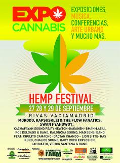 Horarios del Expocannabis Hemp Festival 2013