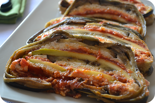 Pastel de berenjena con requeson