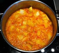 Marmitako con calamares.