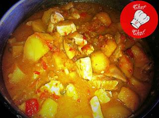 Marmitako con calamares.