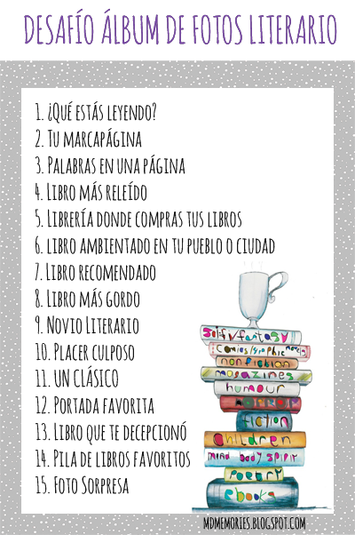 Álbum de fotos literario días #9 a #15