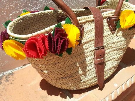 DIY CAPAZO FLORES FIELTRO