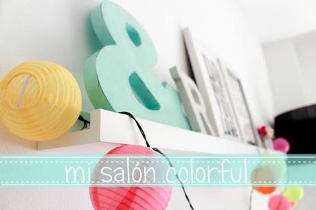 Mi salón con toques colorful!