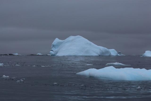Un anciano y barbado iceberg en la Antártida