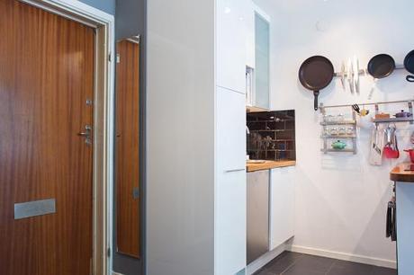 37 m², cocina con península y walk in closet decoración pequeño walk in closet decoración nórdica escandinava pisos pequeños decoración espacios pequeños decoración diseño pisos pequeños decoración diseño mini pisos cocinas pequeñas con península blog decoración nordica escandinava