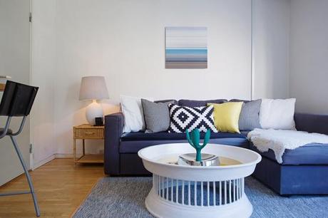 37 m², cocina con península y walk in closet decoración pequeño walk in closet decoración nórdica escandinava pisos pequeños decoración espacios pequeños decoración diseño pisos pequeños decoración diseño mini pisos cocinas pequeñas con península blog decoración nordica escandinava