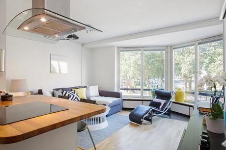 37 m², cocina con península y walk in closet decoración pequeño walk in closet decoración nórdica escandinava pisos pequeños decoración espacios pequeños decoración diseño pisos pequeños decoración diseño mini pisos cocinas pequeñas con península blog decoración nordica escandinava