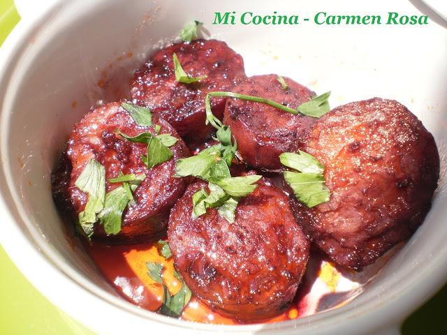 CHORIZO AL VINO TINTO