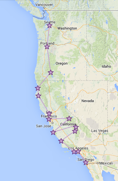 West Coast Road Trip... nos vemos en octubre West Coast Road Trip... nos vemos en octubre