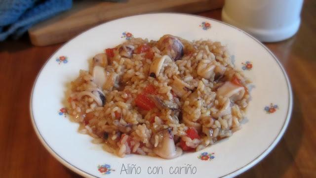 ARROZ CALDOSO CON CALAMARES