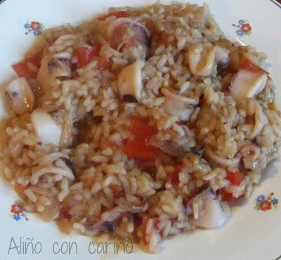 ARROZ CALDOSO CON CALAMARES