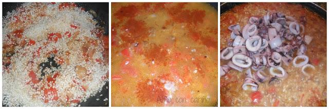 ARROZ CALDOSO CON CALAMARES