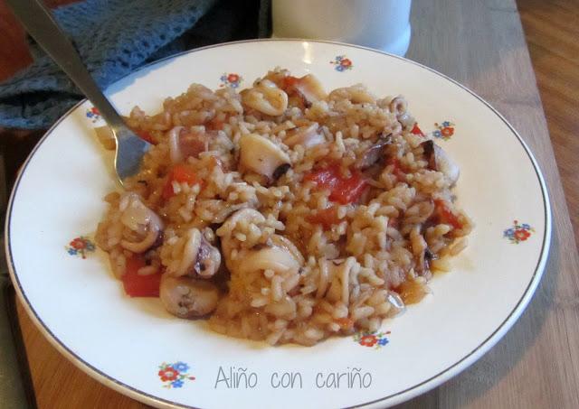 ARROZ CALDOSO CON CALAMARES