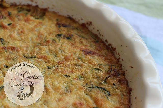 TARTA DE ARROZ Y CALABACÍN