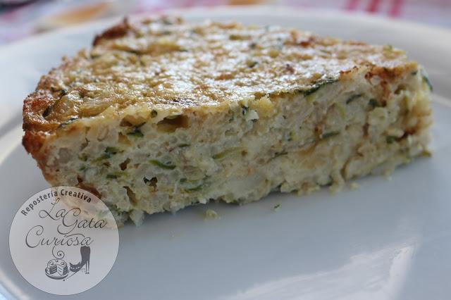 TARTA DE ARROZ Y CALABACÍN