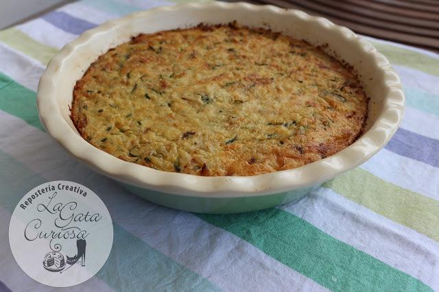 TARTA DE ARROZ Y CALABACÍN