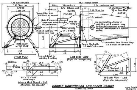 Cómo fabricar un auténtico motor minijet casero. Parte 2 (difusor y cámara de combustión)