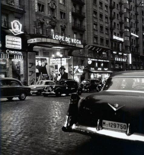 La Gran Vía, en 1950. Madrid 