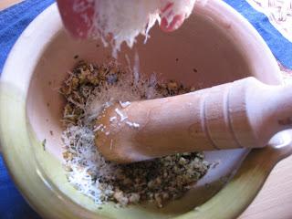 TALLARINES AL PESTO DE NUECES