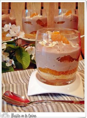 Vasitos de mandarina y chocolate - Una gran noticia