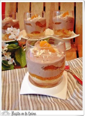 Vasitos de mandarina y chocolate - Una gran noticia