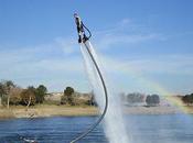 Vuela sobre nuevo deporte Flyboard