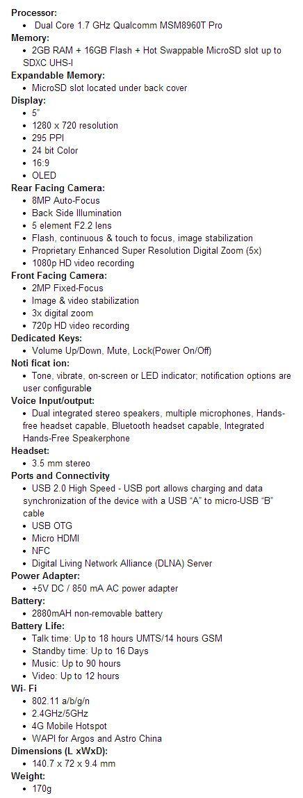 blackberry-z30-specifications