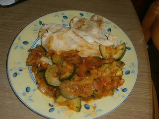 Calabacines guisados con tomate