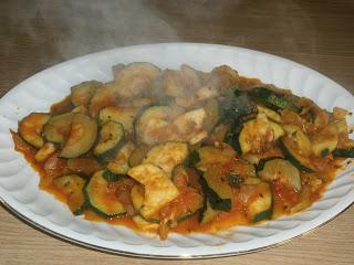 Calabacines guisados con tomate