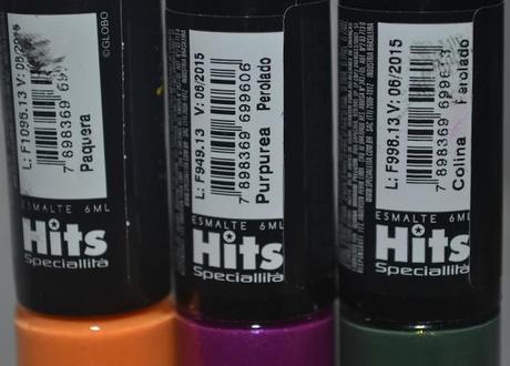 Esmaltinhos da Hits vindos do Brasil!!