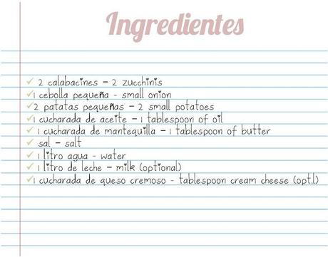 Recetario au pair: Puré de calabacín