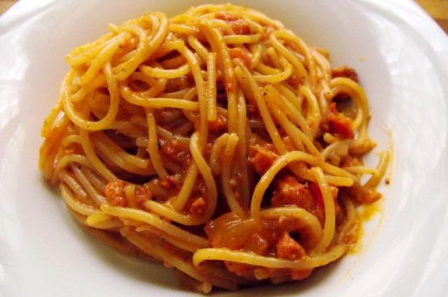 espaguetis a la criolla 