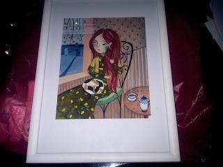 La bella lámina enmarcada de Valeria Cis se va a la casa ...