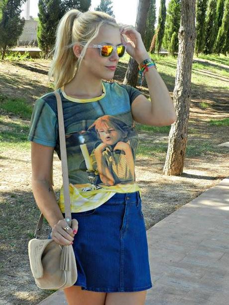 Denim skirt