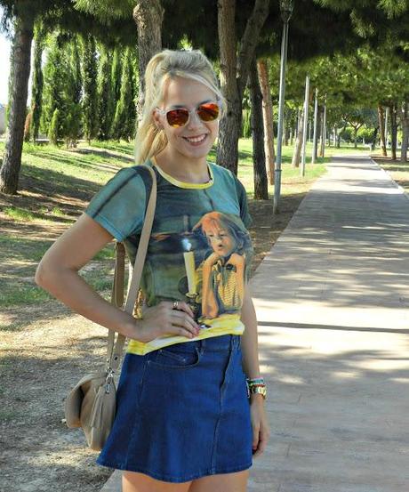 Denim skirt