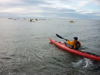 CON REMADA DE TRES HORAS POR LA BAHÍA DE PUNTA ARENAS CONTINUÓ ENCUENTRO INTERNACIONAL DE KAYAK