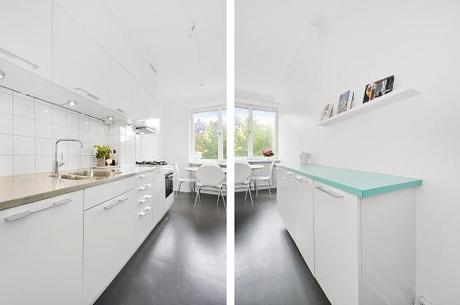 salón de forma triangular diseño decoración salón decoración nórdica decoración interiorismo plantas difíciles decoración en blanco cocinas modernas cocinas blancas cocinas alargadas blog decoración estilo escandinavo blog decoración diseño nórdico 