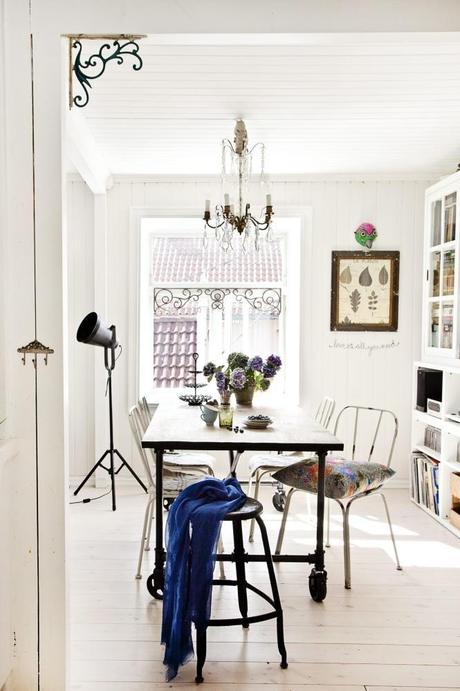 Estilo Boho y colorista en un vivienda noruega.