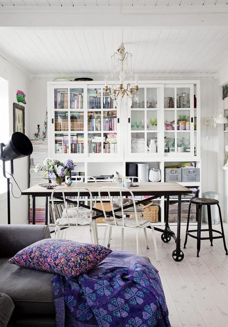Estilo Boho y colorista en un vivienda noruega.