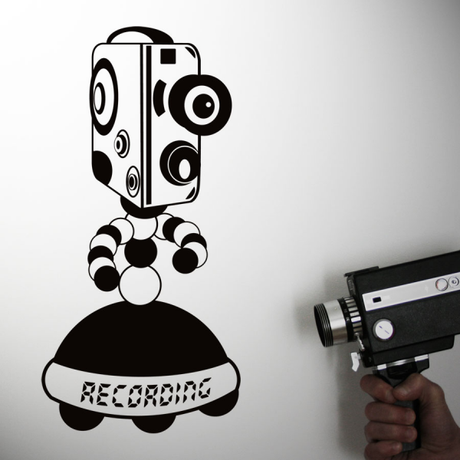 Retro robots, vinilos decorativos para nostálgicos