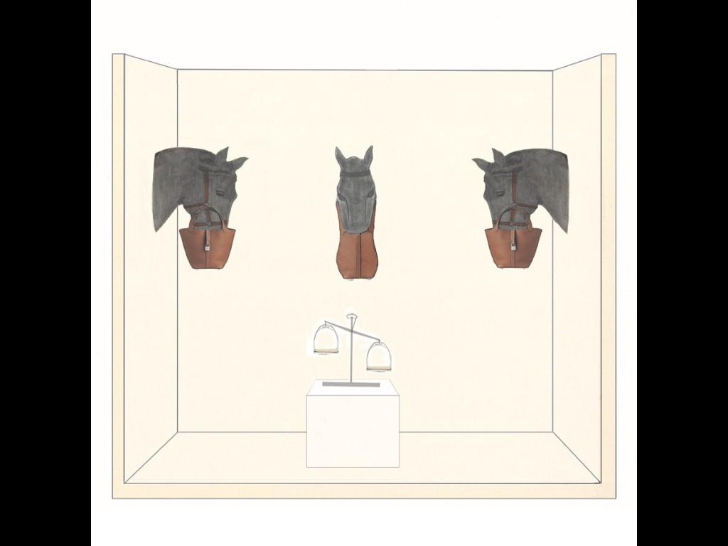 Escaparate para Hermès