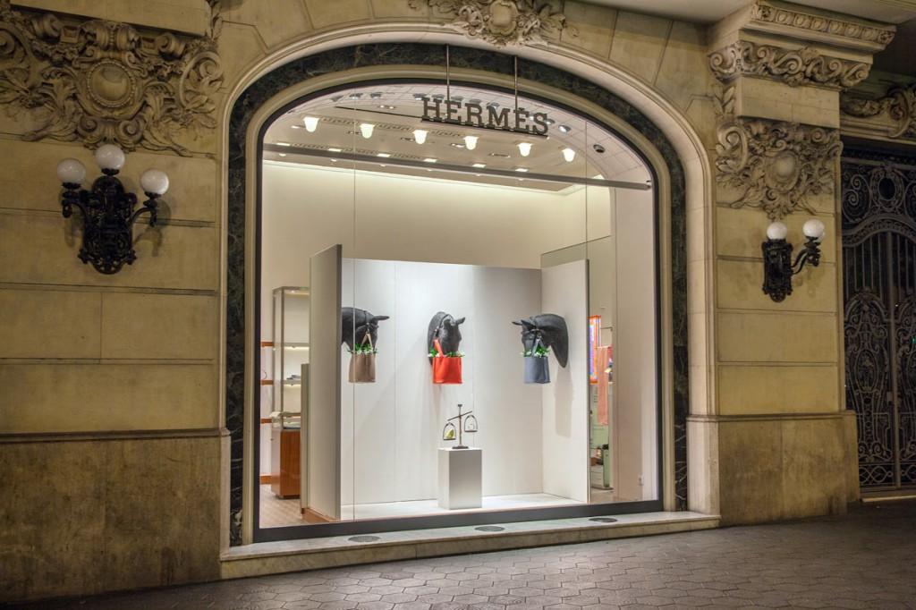 Escaparate para Hermès