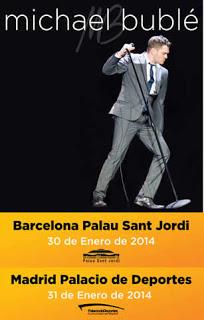 Michael Bublé en Barcelona y Madrid en enero de 2014